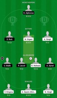 VCC vs KAM Fantasy Suggestion Team 1